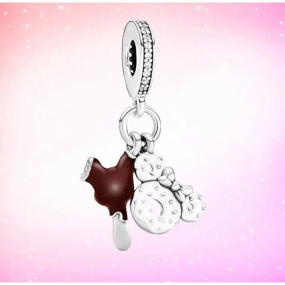 PANDORA Disney Mickey Ice Cream Donut Charm